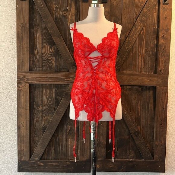 Sex Naughty See Through Bandage Halter Backless Babydoll, thong - Picture 2 of 9